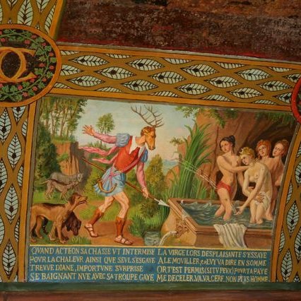 ChÃ¢teau de Montbras - mÃ©daillon du plafond